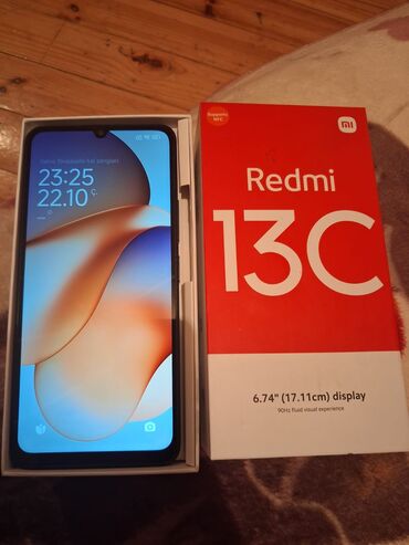 redmi pad 5: Redmi 13C, 128 ГБ, цвет - Черный, Гарантия, Сенсорный, Отпечаток пальца