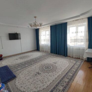 сдаю квартира пишпек: 3 бөлмө, 84 кв. м, Жеке план, 4 кабат, Евроремонт