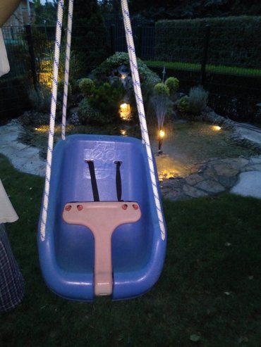 ikea stolice za ljuljanje: Dečija ljuljaška za baštu, bоја - Svetloplava