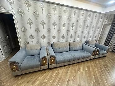 kontakt home stol stul: Mebel dəsti – 1 geniş divan + 2 kreslo - Üslub: klassik-lüks dizayn — 2