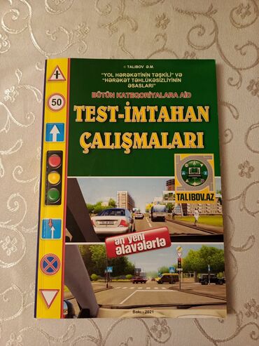 Kitablar, jurnallar, CD, DVD: Talibov yol hərəkət Test-imtahan çalışması. İçi qətiyyən işlənməyib