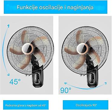 Ugradni ventilatori: Zidni ventilator 18" (450 mm) sa daljinskim upravljanjem - Ekstra — 9