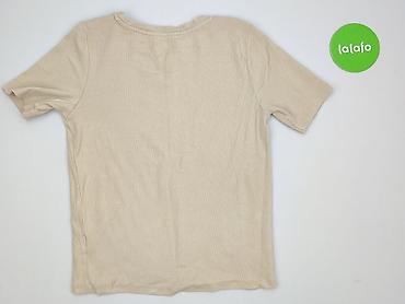beżowy: T-shirt damski, rozmiar S — 3