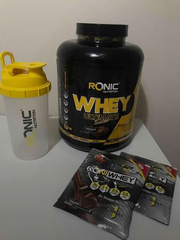 whey protein: Ronic Whey Protein Tozu 2kilo.270qram Şkalat Aromalı Su qabı hediyeli