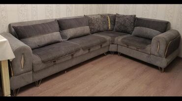 Masalar və oturacaqlar: Künc divan, İşlənmiş, Açılan, Bazalı