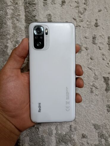 простой телефоны: Xiaomi, Redmi Note 10S, Б/у, 64 ГБ, цвет - Белый, 2 SIM