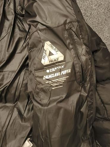 пуховик тёплый: Пуховик Palace Puffer Jacket, размер L. Черная объемная — 5