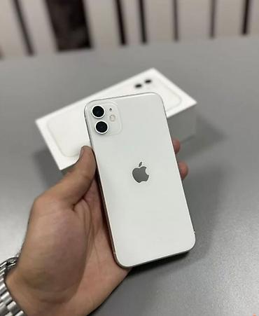 монитор 40: IPhone 11, Б/у, 64 ГБ, Белый, Зарядное устройство, Защитное стекло, Чехол, 100 % — 3