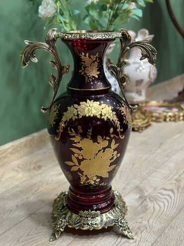 Qəhvə dəstləri və servizlər: Qəhvə dəsti, rəng - Qızılı, Xrustal — 5