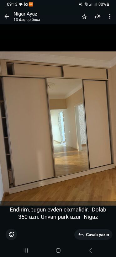 Divan və kreslo dəstləri: Endirim.bugun evden cixmalidir. Dolab 350 azn. Unvan park azur Nigaz