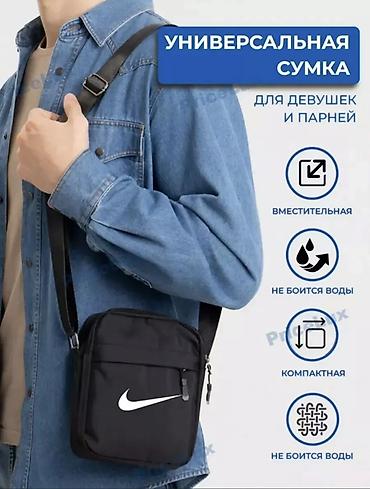 Барсетки: Сумка-барсетка через плечо (унисекс), черная - Компактная и — 3