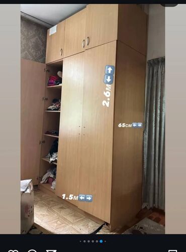 колыбель для новорожденных: Кийим салуучу шкаф, Колдонулган, Түз, Жыгач