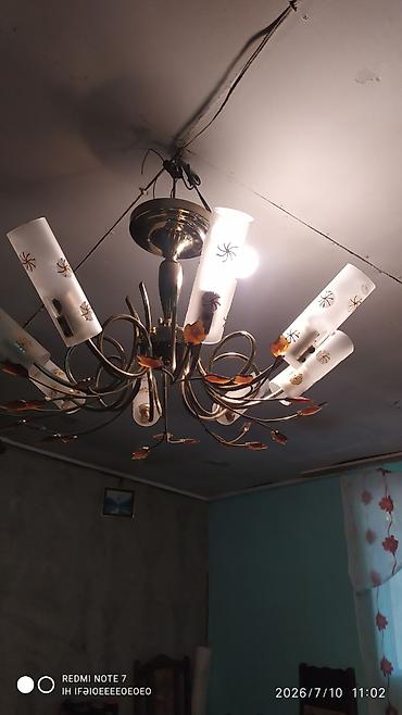 islənmis lyust: Çılçıraq, 7 lampa, Metal — 2