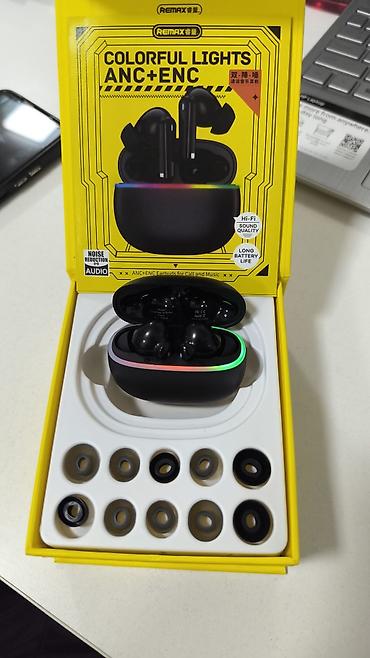 rant ace: Беспроводные наушники Remax Colorful Lights ANC+ENC - Активное — 1