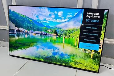 televizor olculeri: Samsung Crystal UHD 50TU8000 televizoru - Ekran: 50 düym, Crystal — 1
