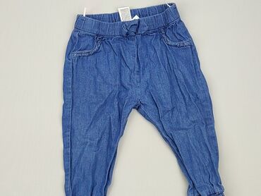jeansy skinny a slim: Spodnie jeansowe, C&A, 9-12 m, stan - Dobry