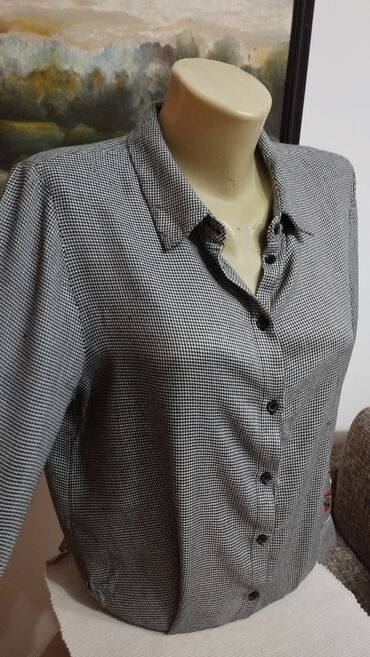 Košulje: H&M, M (EU 38), Karirani, bоја - Siva — 3