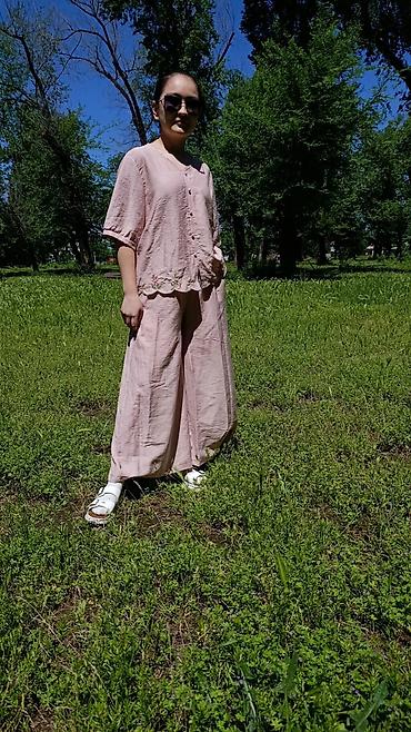 Джинсы: Штаны кюлоты широкие джинсовые - Фасон: очень широкий крой — 16