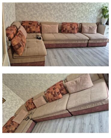 Masa və oturacaq dəstləri: Künc divan, İşlənmiş, Açılmayan, Bazasız, Parça, Çatdırılma yoxdur