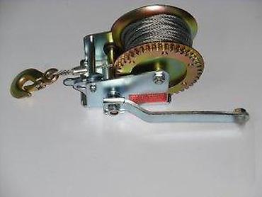 Dizalice: Ručni vitlo sa sajlom i kukom - Tip: mehaničko ručno vitlo sa — 8