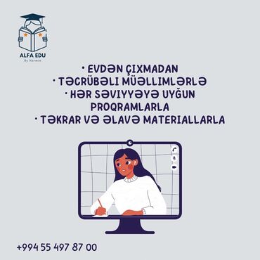 Digər kurslar: Bu elan Alfa Edu təhsil mərkəzinin yay endirimləri çərçivəsində təqdim