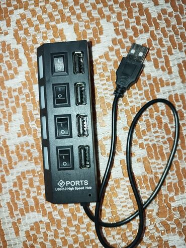 kompyuter satisi: USB 2.0 4-portlu “High Speed” USB hub - 4 ədəd tam ölçülü USB-A portu