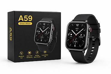 smar saat: Kateqoriya: Smart saatlar Brend: Smart Berry Model: A59 black Qiymət — 1