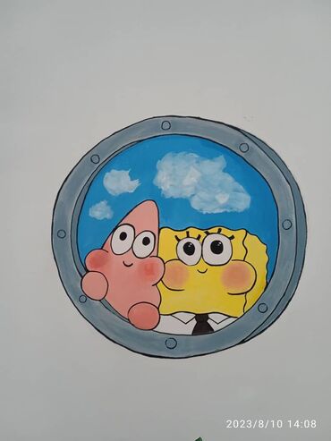 Другие услуги: Оформление декорации стен, разрисовки окон, Группа художников — 9