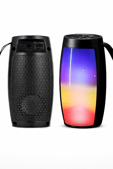 w power rol: Daşınan LED işıqlı Bluetooth dinamik - Rəngli LED işıqlandırma: Ön — 1