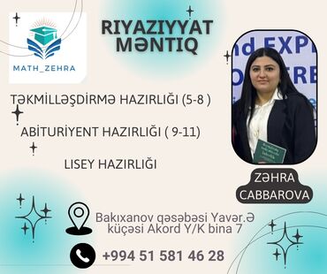 riyaziyyat dəyər: Repetitor | Riyaziyyat | İmtahanlara hazırlıq, Abituriyent hazırlığı