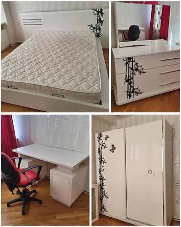 Ev üçün mebel: Bazalı Yataq dəsti satılır 350₼. kreslo satışa — 1