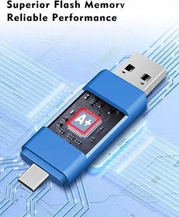 Hard diskovi, eksterni diskovi: USB flash memorija(dvostruki-USB i C ulaz) 128MB NOVO. DUALNA FLEŠ — 5