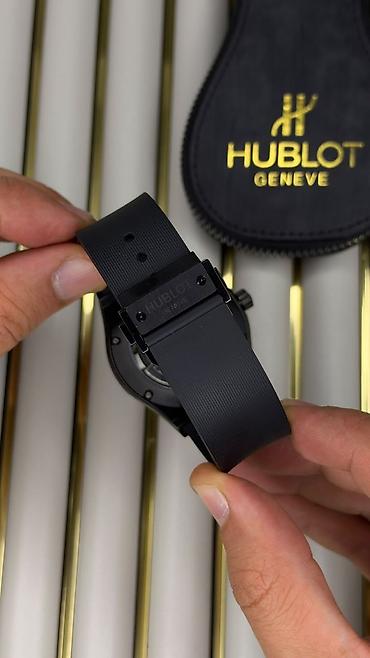 gunus saat: Yeni, Qol saatı, Hublot, rəng - Qara — 10
