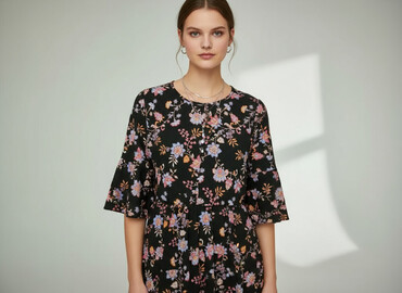 sukienka na wesele dla karmiącej: Peacocks, Women`s dress, size M