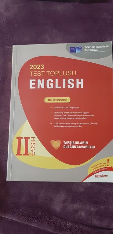 yeni test toplusu: 2hisse inglis dili test toplusu yenidir ici temizdir