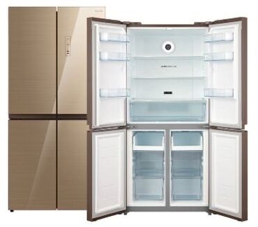 стеклянный холодильник: Холодильник Biryusa, Новый, Side-By-Side (двухдверный)