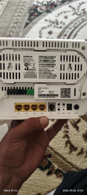 Modemlər və şəbəkə avadanlıqları: Wifi aparati satilir. tam islekdi. provayder deyisdiyime gore oz — 2