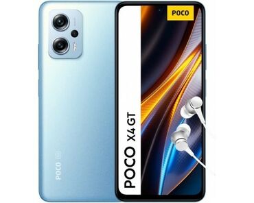 lalafo iphone 13: Poco X4 GT, Б/у, 256 ГБ, цвет - Голубой, 2 SIM