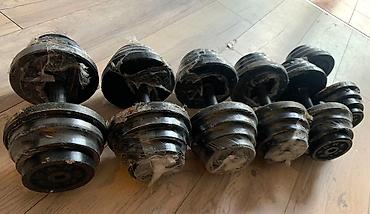 Гантели: Предлагаются металлические гантели, предназначенные для силовых — 7