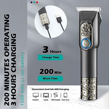 sac ucun moyka: Trimmer VGR 963 - 1500mAh / 200 Dəqiqə / 2 Sürət 6000-6500RPM / — 3