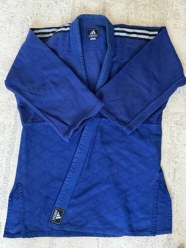 маска для ныряния: Кимоно для дзюдо Adidas (синее). Куртка + штаны. Ткань