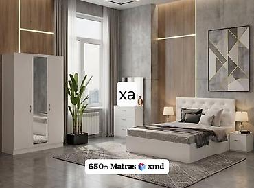 setka çarpayı: Yataq otağı mebel dəsti – modern və zövqlü dizayn Şəkildə təqdim — 1