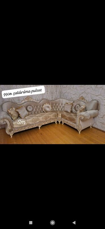 Divanlar: Künc divan, Yeni, Açılmayan, Bazasız, Nabuk, Ünvana pulsuz çatdırılma — 6