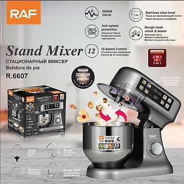 RAF Stand Mixer R.6607 – 3‑ü 1‑də stasionar mikser - Güc: 2000W - 12