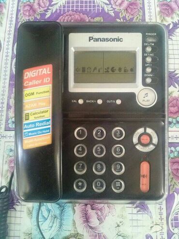 notebook cantalari qiymetleri: Stasionar telefon Panasonic, Simli, İşlənmiş, Ünvandan götürmə, Ödənişli çatdırılma