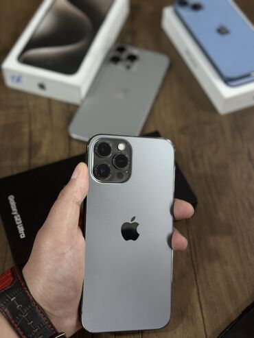 iphone 12 pro max kreditle: IPhone 12 Pro Max, 128 GB, Graphite, Zəmanət, Face ID, Sənədlərlə