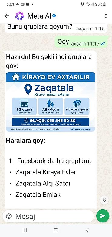 zaqatala ev: Zaqatala, Muğanlı kəndində həyət evi və torpaq sahəsi - Ümumi sahə — 2