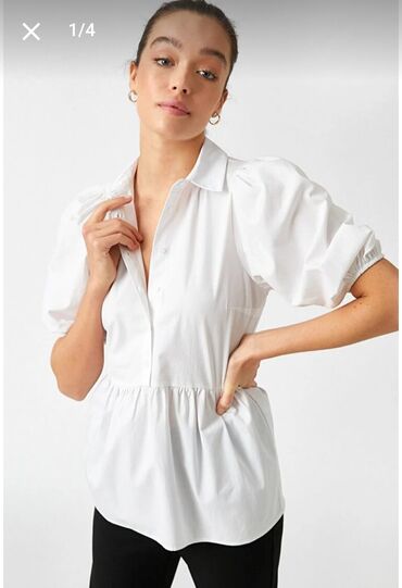 Рубашки и блузы: Fresh Cotton, L (EU 40), цвет - Белый