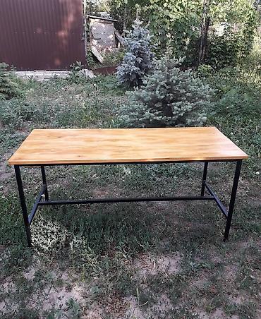 Ev və bağ: Dördbucaq masa, Skameykalar ilə, Metal — 6