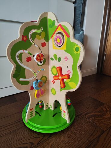 budi dama: Edukativna igračka Tooky Toy rotirajuće aktiviti drvo je igračka koja